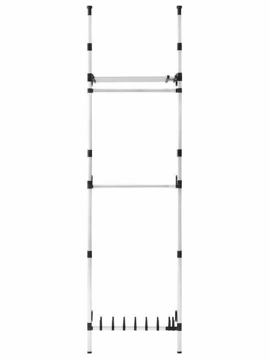 vidaXL Floor Garment Rack made of Metal Silver
