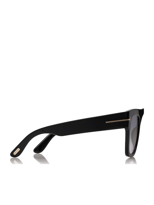 Tom Ford Renee Unisex Γυαλιά Ηλίου με Μαύρο Κοκκάλινο Σκελετό και Γκρι Ντεγκραντέ Φακό FT0847 01B