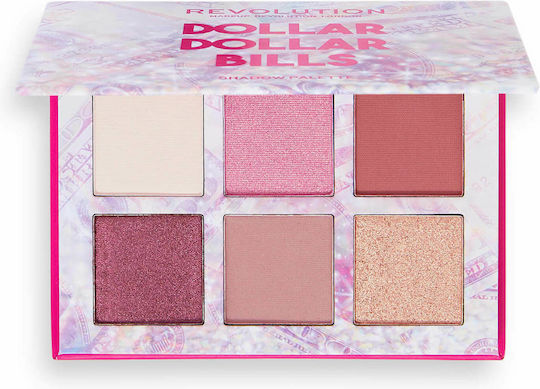 Revolution Beauty Power Shadow Παλέτα με Σκιές Ματιών σε Στερεή Μορφή Dollar Dollar Bills
