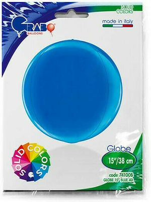 Ballon Folie Rund Blau 38cm