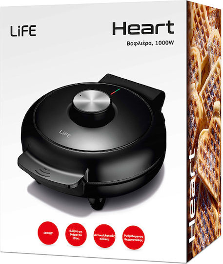 Life Heart Aparat Vafe Pentru Vafe Inima 1000W