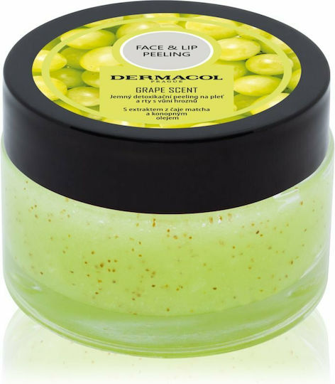 Dermacol Scrub Exfoliant Pentru Față Și Buze Cu Aromă De Struguri 50gr