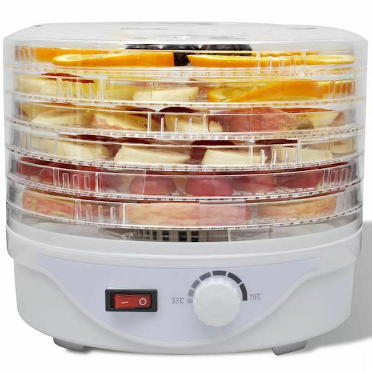 vidaXL Дехидратор на храна с 6 Рафтове и Регулируема Температура 35-70°C