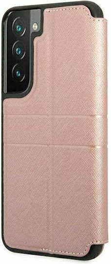 Guess Saffiano Book Piele artificială Roz (Galaxy S22+ 5G - Galaxy S22+ 5G)