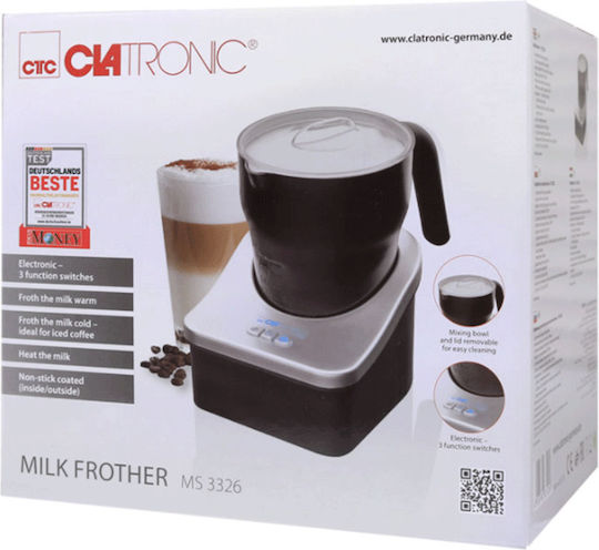 Clatronic MS 3326 Συσκευή για Ζεστό & Κρύο Αφρόγαλα με Αντικολλητική Επίστρωση 450ml