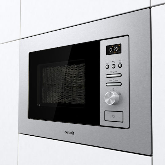 Gorenje BMI201AG1X Εντοιχιζόμενος Φούρνος Μικροκυμάτων με Grill 20lt Inox