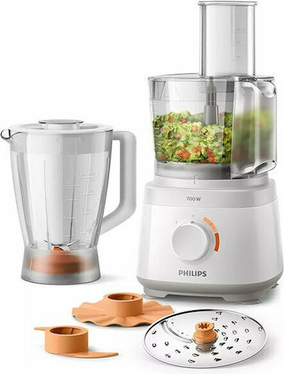 Philips Daily Collection Multifunctional Food Processor 700W with Pot 2.1lt White