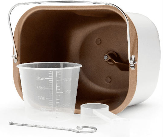 Gastroback 42823 Mașină de pâine cu o putere de 500W și o capacitate de 1000gr cu 18 programe