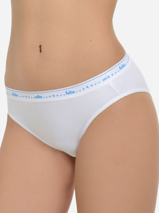 Βαμβακερά Damen Slip 3Pack Weiß