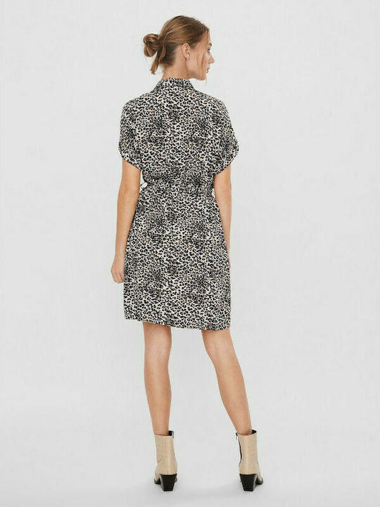 Vero Moda Καλοκαιρινό Mini Σεμιζιέ Φόρεμα Birch