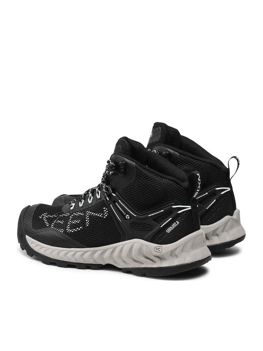 Keen Nxis Evo Γυναικεία Ορειβατικά Μποτάκια Αδιάβροχα Μαύρα