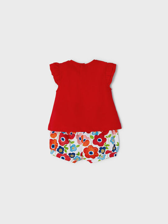 Mayoral Kids Set with Shorts Summer 2pcs Red