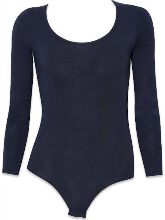 Long Sleeve Bodysuit 90-91790 Navy Blue 90-91790-727