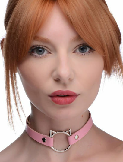 XR Master Series Kinky Kitty Collar Ring Slim Choker Pink