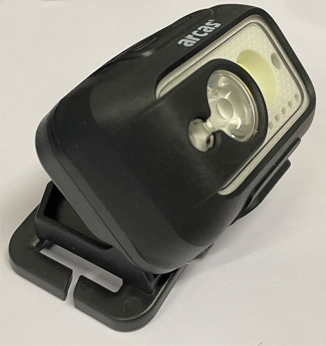 Arcas Rechargeable Headlamp LED IP44 with Maximum Brightness 480lm Black