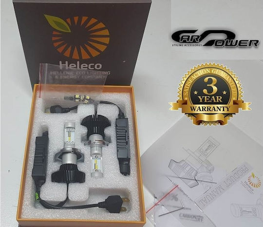 Heleco Lamps Car & Motorcycle H3 LED 6500K Cold White 12-24V 22W 2pcs