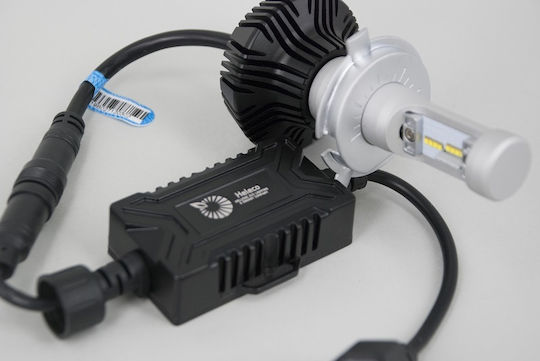 Heleco Λάμπες Αυτοκινήτου & Μοτοσυκλέτας H4 LED 6500K Ψυχρό Λευκό 12-24V 22W 2τμχ