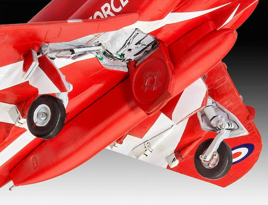 Revell BAe Hawk T.1 Red Arrows Figurină de Modelism Avion Roșie 70 Piese la Scară 1:72 cu Lipici și Culori 16.1x13cm.