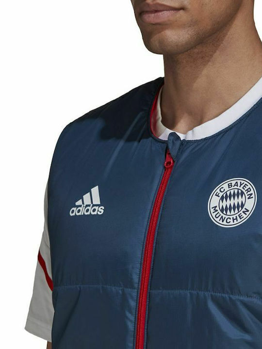 Bayern Sleeveless Athletic Jacket Navy Blue