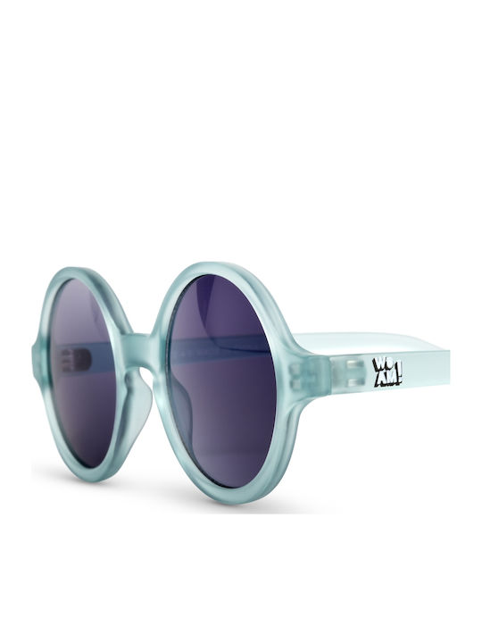 KiETLA Woam Round Baby Sunglasses Blue Sky for 0-2 Years