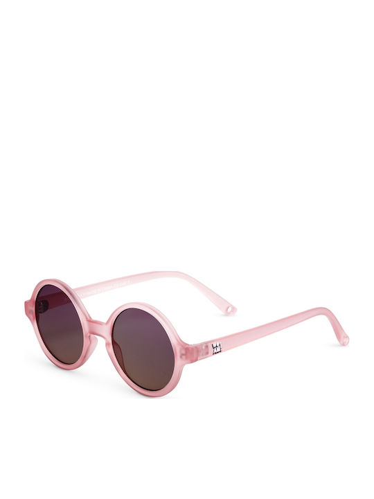 KiETLA Woam Round Kids Sunglasses Strawberry for 4-6 Years