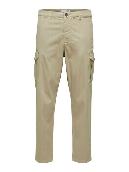 Trousers Cargo Elastic in Slim Fit Chinchilla