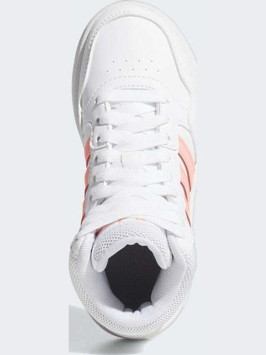 Hoops Hoops Mid 3.0 K Kids Sports Shoes Basketball with Laces Cloud White / Acid Red / Sky Rush