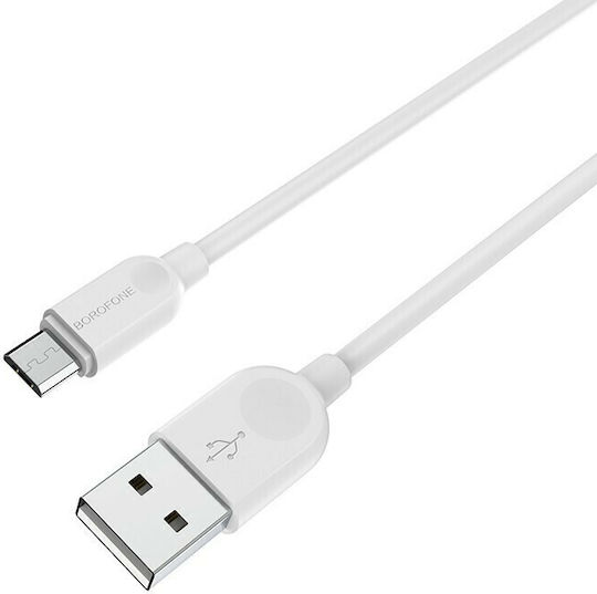 Borofone BX14 Regulär USB 2.0 auf Micro-USB-Kabel Weiß 3m 1Stück