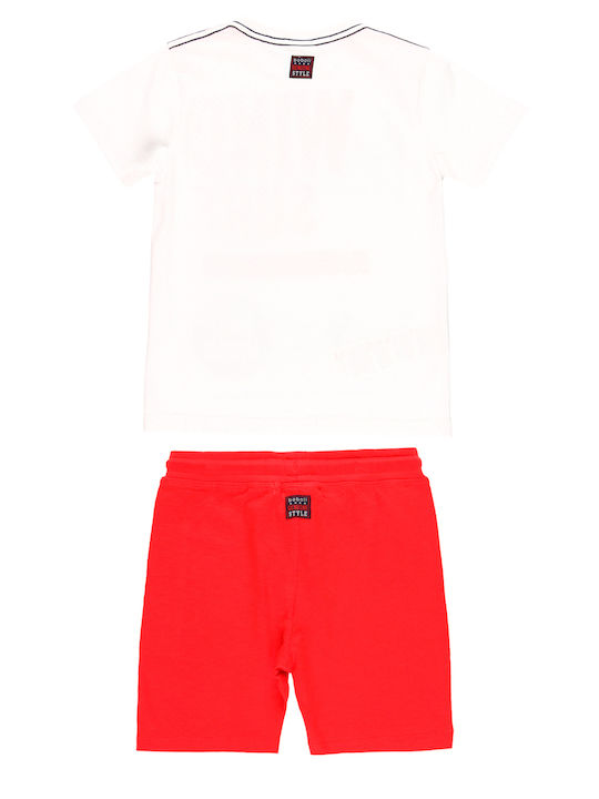 Boboli Kinder Set mit Shorts Sommer 2Stück Weiß