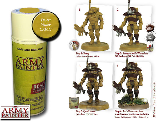 The Army Painter Primer Χρώμα Μοντελισμού σε Spray Desert Yellow 18ml