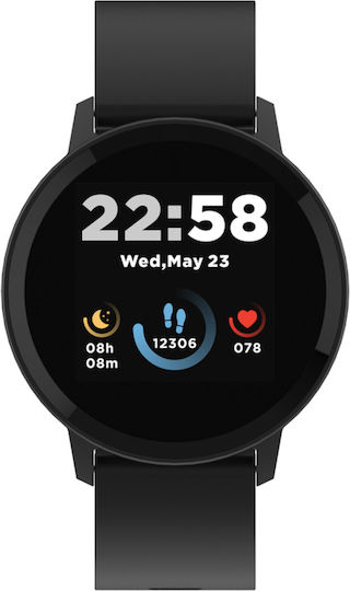 Canyon Lollypop SW-63 43mm Wasserdicht Smartwatch mit Pulsmesser (Schwarz)