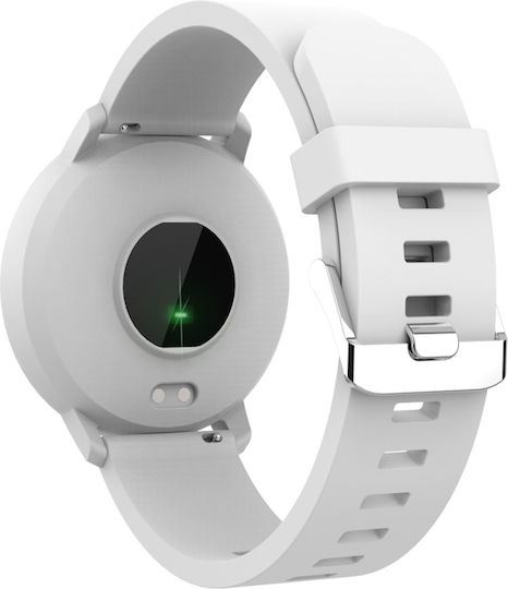 Canyon Lollypop SW-63 43mm Waterproof Smartwatch with Heart Rate Monitor (White)