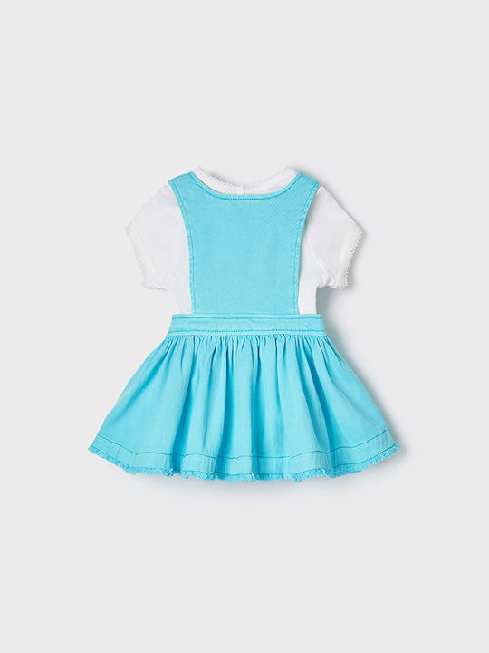 Mayoral Kids Set with Skirt Summer 2pcs Light Blue