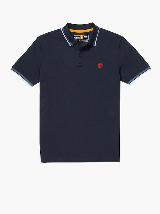 Timberland Men's Short Sleeve Blouse Polo Navy Blue