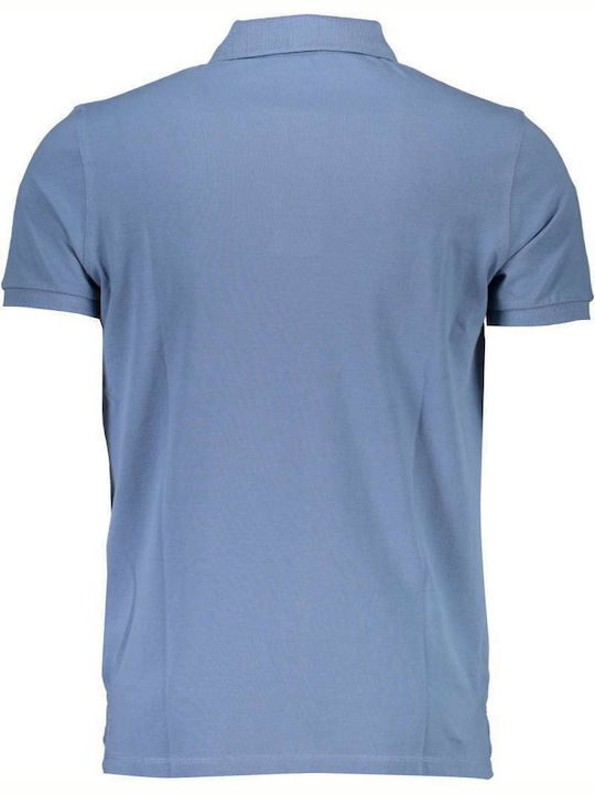 Institutional Polo Short Sleeve Blue T-Shirt