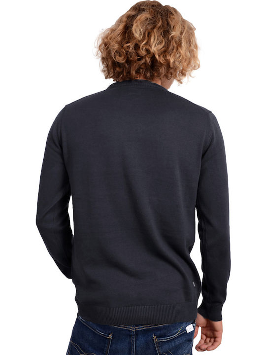 Basehit Herren Langarm-Pullover Marineblau