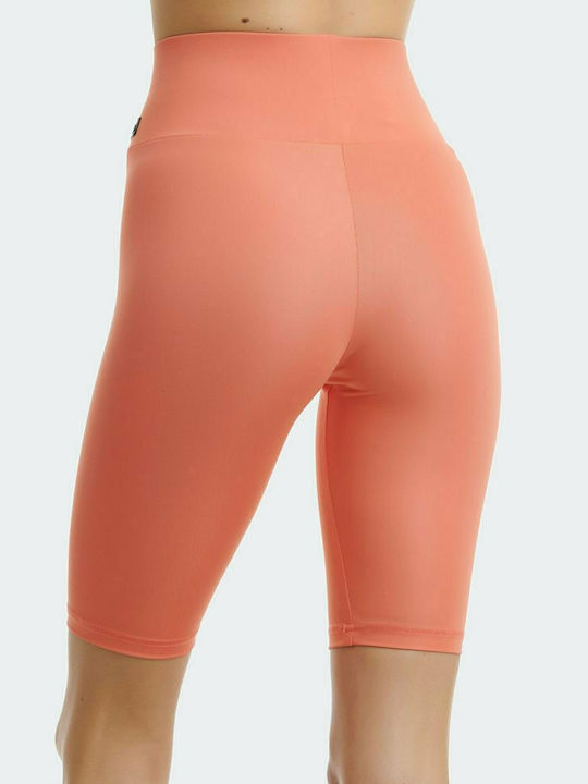 BodyTalk 1211-903114 Women's Bike Legging High Waisted Papaya