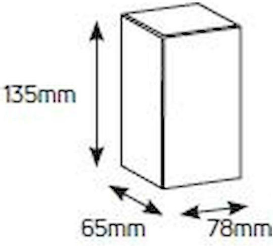 Geyer Tipuri Tablou electric Montat pe perete, 1 Rând, 2 Elemente L78xA135xP65mm