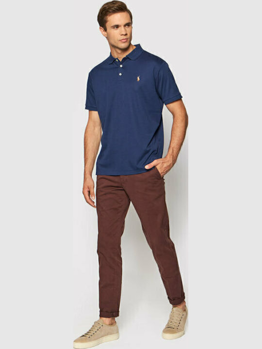 Polo Short Sleeve Navy Blouse