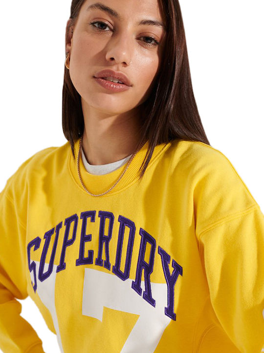 Cropped Women's Sweatshirt Yellow