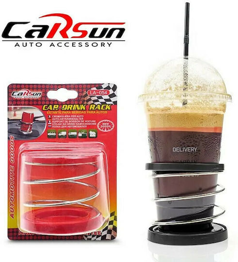 Carsun Car Cup Holder 1 Position with Adhesive Tape in Silver Color