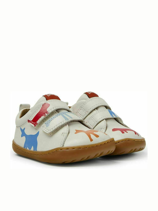 Παιδικά Sneakers με Σκρατς Μπεζ