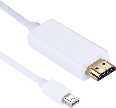 Cablu mini DisplayPort - HDMI de sex masculin 1.8m Alb