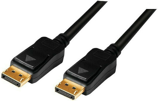 LogiLink Cable DisplayPort male - DisplayPort male 15m Μαύρο (CV0113)