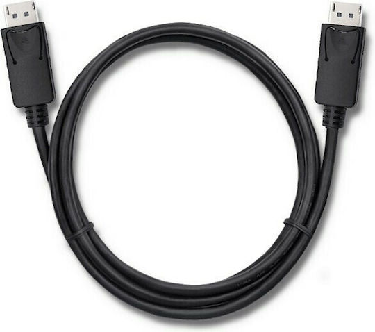 Qoltec Кабел DisplayPort мъжки - DisplayPort мъжки 1м Черен (50371)
