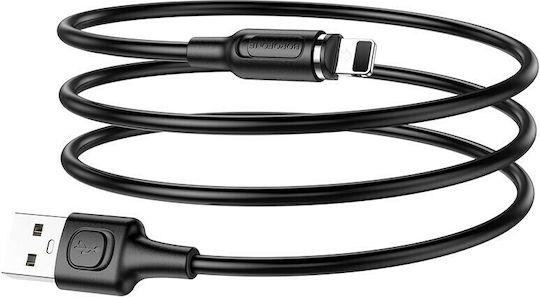 Borofone BX41 Magnetic USB to Lightning Cable Μαύρο 1m