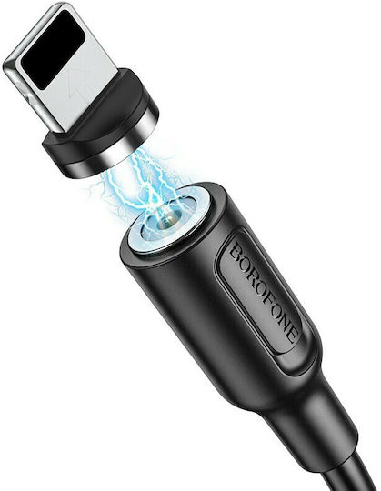 Borofone BX41 Magnetic USB to Lightning Cable Μαύρο 1m