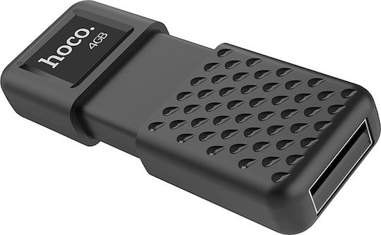 Hoco UD6 Intelligent 128GB USB 2.0 Stick Μαύρο