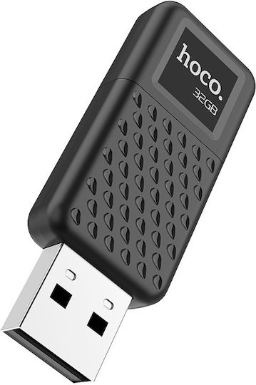 Hoco UD6 Intelligent 128GB USB 2.0 Stick Μαύρο