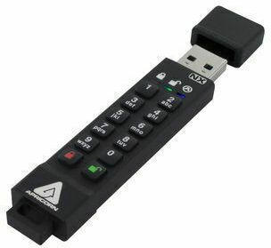 Apricorn Secure Key 3NX 8GB USB 3.1 Stick Μαύρο